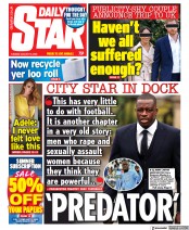 Daily Star front page for 16 August 2022