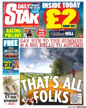 Daily Star (UK) Newspaper Front Page for 16 September 2023