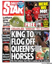 Daily Star (UK) Newspaper Front Page for 17 October 2022
