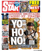 Daily Star (UK) Newspaper Front Page for 17 November 2021