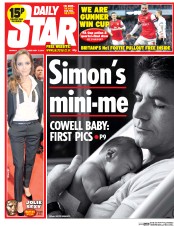 Daily Star Newspaper Front Page (UK) for 17 February 2014