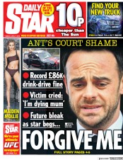 Daily Star (UK) Newspaper Front Page for 17 April 2018
