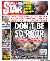 Daily Star front page for 17 May 2022