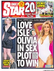 Daily Star (UK) Newspaper Front Page for 17 July 2017