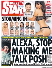 Daily Star (UK) Newspaper Front Page for 17 August 2018
