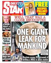 Daily Star (UK) Newspaper Front Page for 17 August 2021