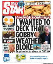 Daily Star (UK) Newspaper Front Page for 17 September 2021