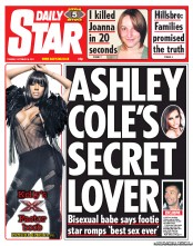 Daily Star (UK) Newspaper Front Page for 18 October 2011
