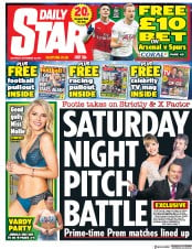 Daily Star (UK) Newspaper Front Page for 18 November 2017