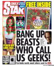 Daily Star (UK) Newspaper Front Page for 18 December 2019