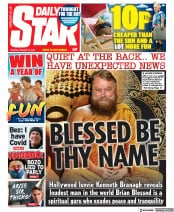 Daily Star (UK) Newspaper Front Page for 18 January 2022