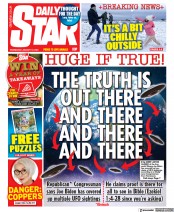 Daily Star (UK) Newspaper Front Page for 18 January 2023