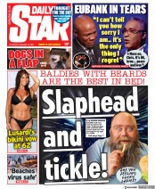 Daily Star (UK) Newspaper Front Page for 18 February 2021