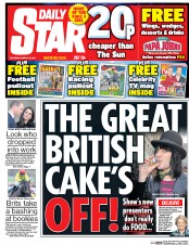 Daily Star (UK) Newspaper Front Page for 18 March 2017