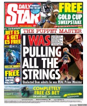 Daily Star (UK) Newspaper Front Page for 18 March 2021
