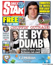 Daily Star (UK) Newspaper Front Page for 18 April 2020