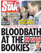 Daily Star (UK) Newspaper Front Page for 18 May 2018