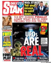 Daily Star (UK) Newspaper Front Page for 18 May 2022