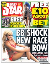 Daily Star (UK) Newspaper Front Page for 18 June 2013