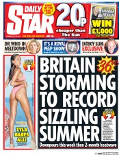 Daily Star (UK) Newspaper Front Page for 18 July 2017