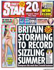 Daily Star (UK) Newspaper Front Page for 18 July 2017