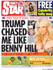 Daily Star (UK) Newspaper Front Page for 18 August 2018