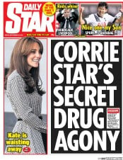 Daily Star (UK) Newspaper Front Page for 18 September 2015