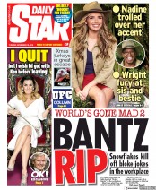 Daily Star (UK) Newspaper Front Page for 19 November 2019
