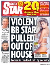 Daily Star (UK) Newspaper Front Page for 19 January 2017