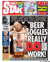 Daily Star (UK) Newspaper Front Page for 19 February 2020