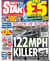 Daily Star (UK) Newspaper Front Page for 19 February 2022