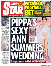 Daily Star (UK) Newspaper Front Page for 19 May 2017