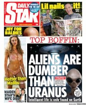 Daily Star (UK) Newspaper Front Page for 19 May 2020