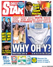 Daily Star (UK) Newspaper Front Page for 19 May 2023