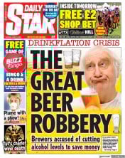 Daily Star (UK) Newspaper Front Page for 19 June 2023