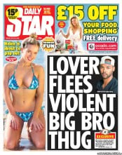 Daily Star Newspaper Front Page (UK) for 19 July 2013