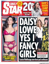 Daily Star (UK) Newspaper Front Page for 19 July 2017