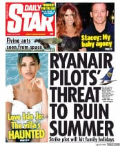 Daily Star (UK) Newspaper Front Page for 19 July 2019