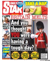 Daily Star (UK) Newspaper Front Page for 19 July 2022