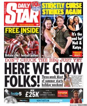 Daily Star (UK) Newspaper Front Page for 19 August 2019