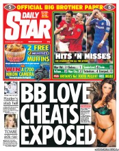 Daily Star (UK) Newspaper Front Page for 19 September 2011