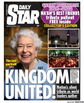 Daily Star (UK) Newspaper Front Page for 19 September 2022