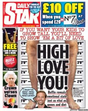 Daily Star front page for 19 September 2023