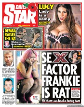 Daily Star (UK) Newspaper Front Page for 1 November 2011