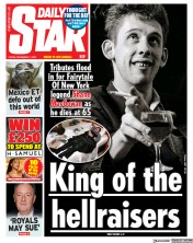 Daily Star front page for 1 December 2023