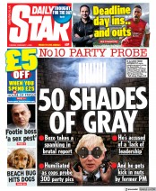 Daily Star (UK) Newspaper Front Page for 1 February 2022
