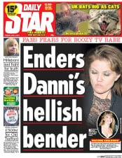 Daily Star (UK) Newspaper Front Page for 1 April 2014