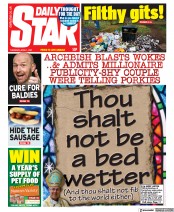 Daily Star (UK) Newspaper Front Page for 1 April 2021