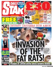 Daily Star (UK) Newspaper Front Page for 1 May 2023