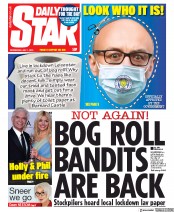 Daily Star (UK) Newspaper Front Page for 1 July 2020